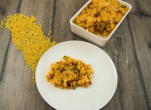 maccaroni s cheddarom a klobásou