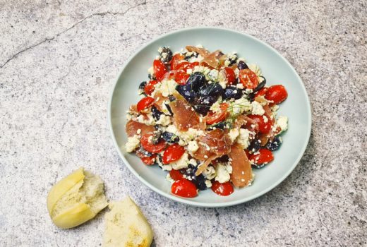 salat z nivy a prosciutta